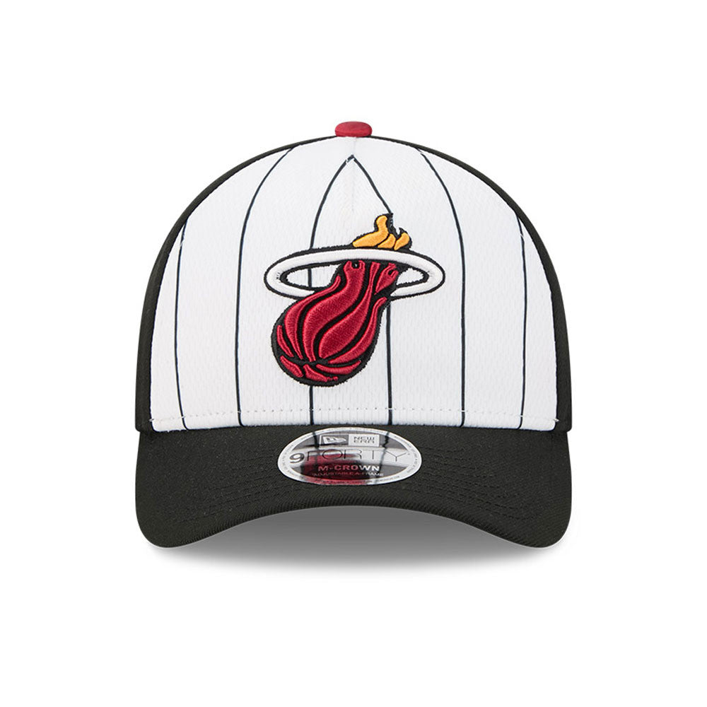 Miami Heat Hat - 2025 Tip-Off 9Forty M-Crown A-Frame Snapback Cap - New Era